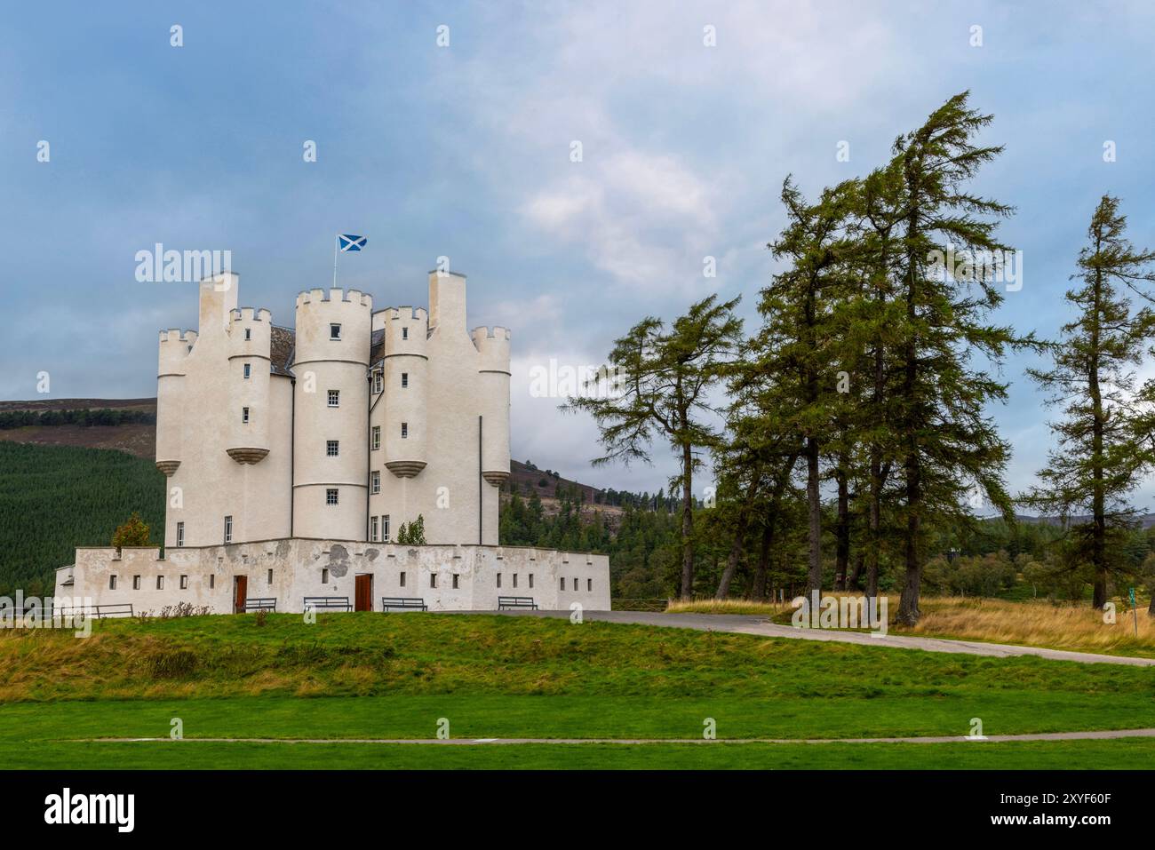 Le château de Braemar est situé près du village de Braemar dans l'Aberdeenshire, en Écosse. Banque D'Images