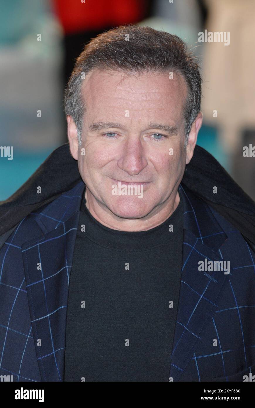 Robin Williams, Happy Feet, Londres, Royaume-Uni Banque D'Images