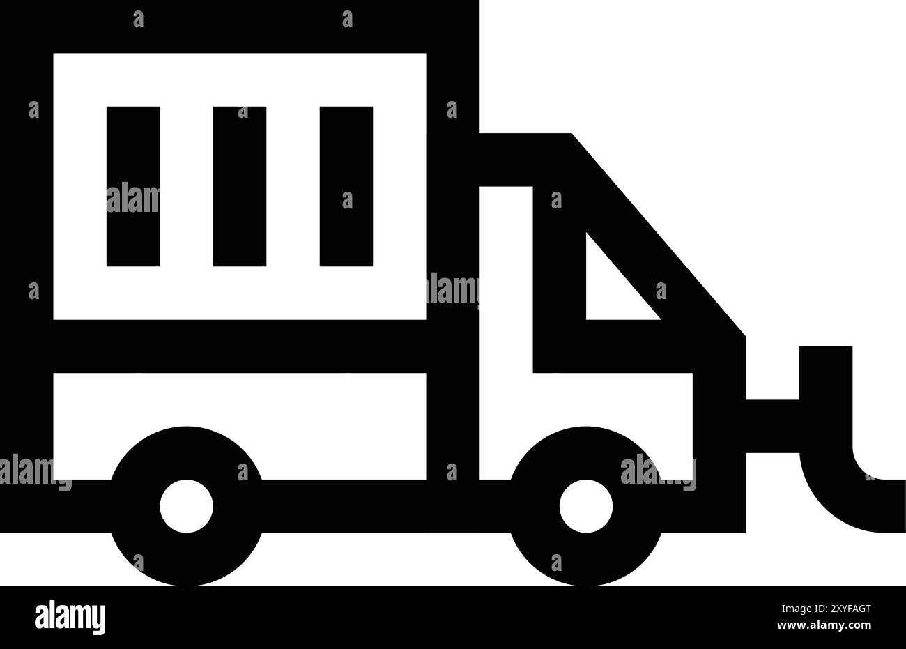 Illustration de conception d'icône de vecteur de camion d'ordures Illustration de Vecteur