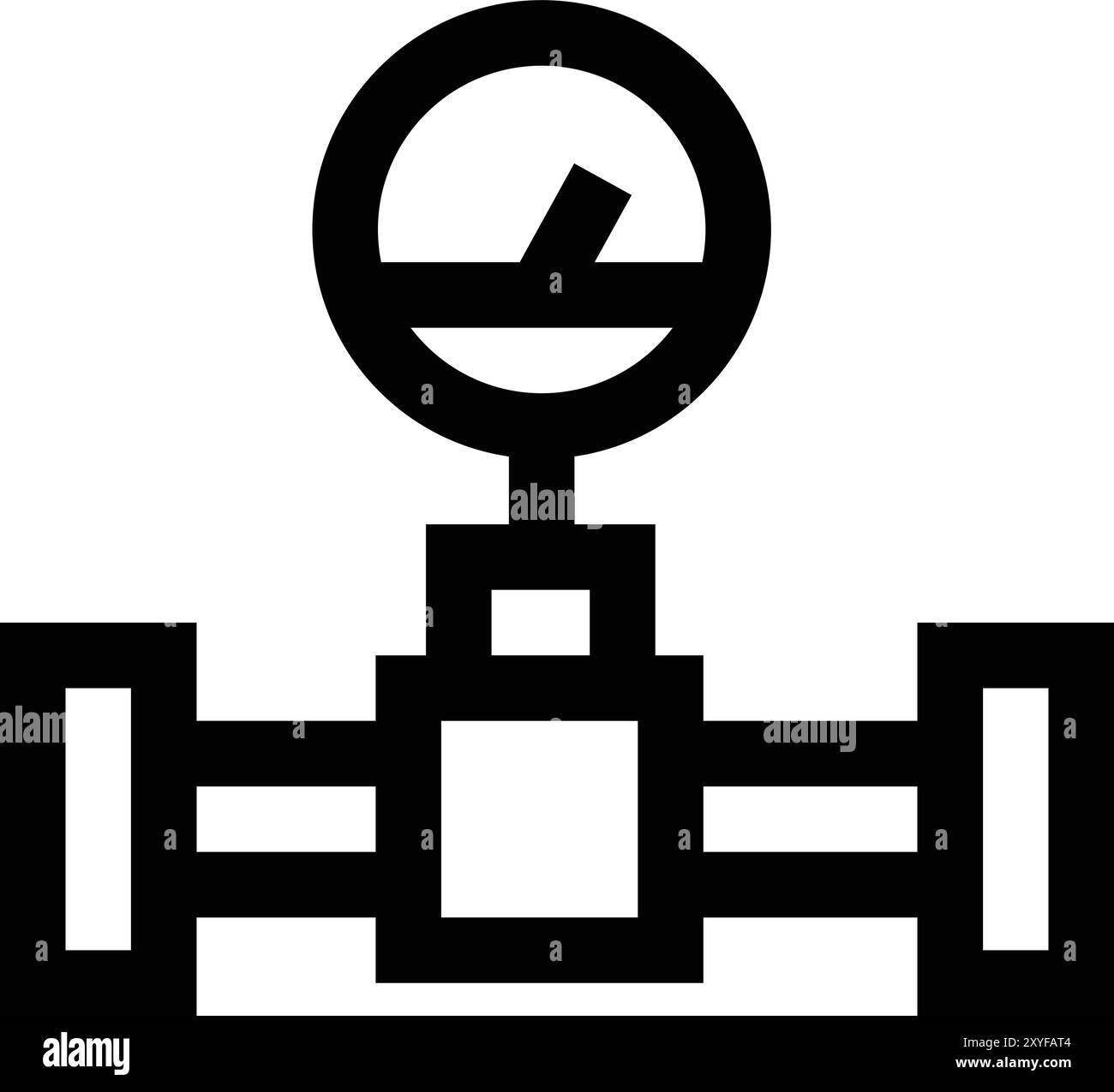 Illustration de conception d'icône de vecteur d'oléoduc Illustration de Vecteur