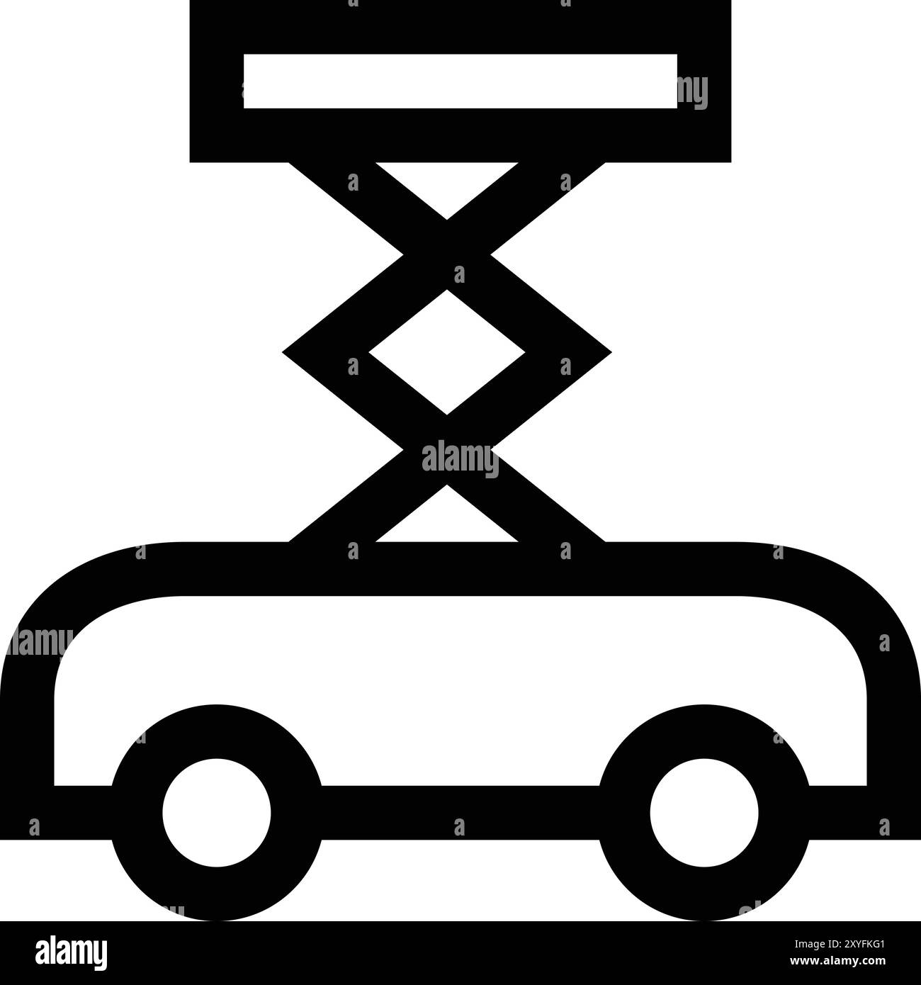 Illustration de conception d'icône de vecteur de voiture Jack Illustration de Vecteur