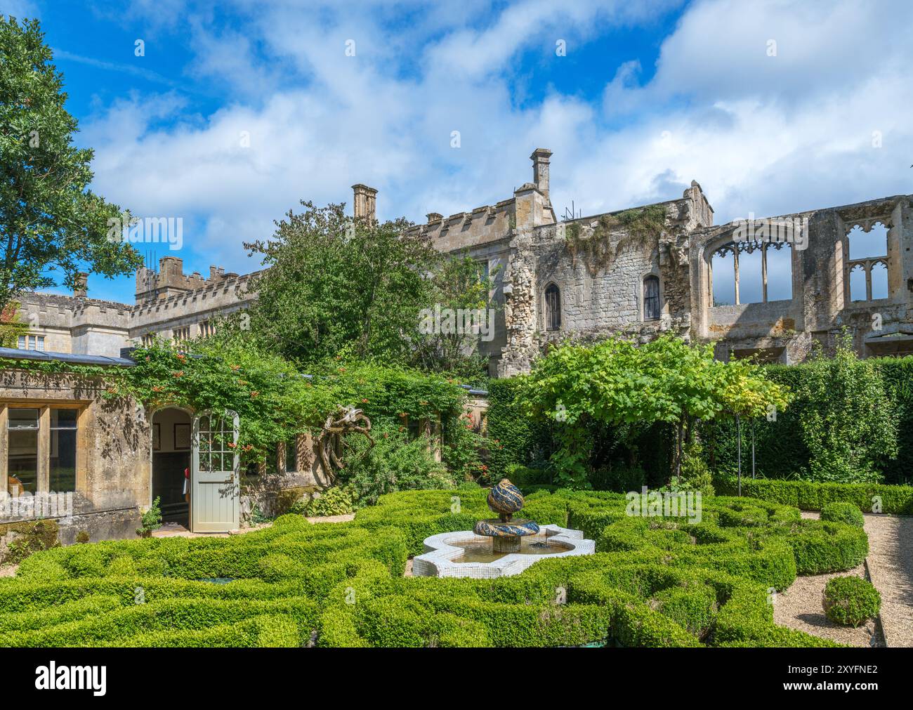 Château de Sudeley, près de Winchcombe, Gloucestershire, Angleterre, Royaume-Uni Banque D'Images