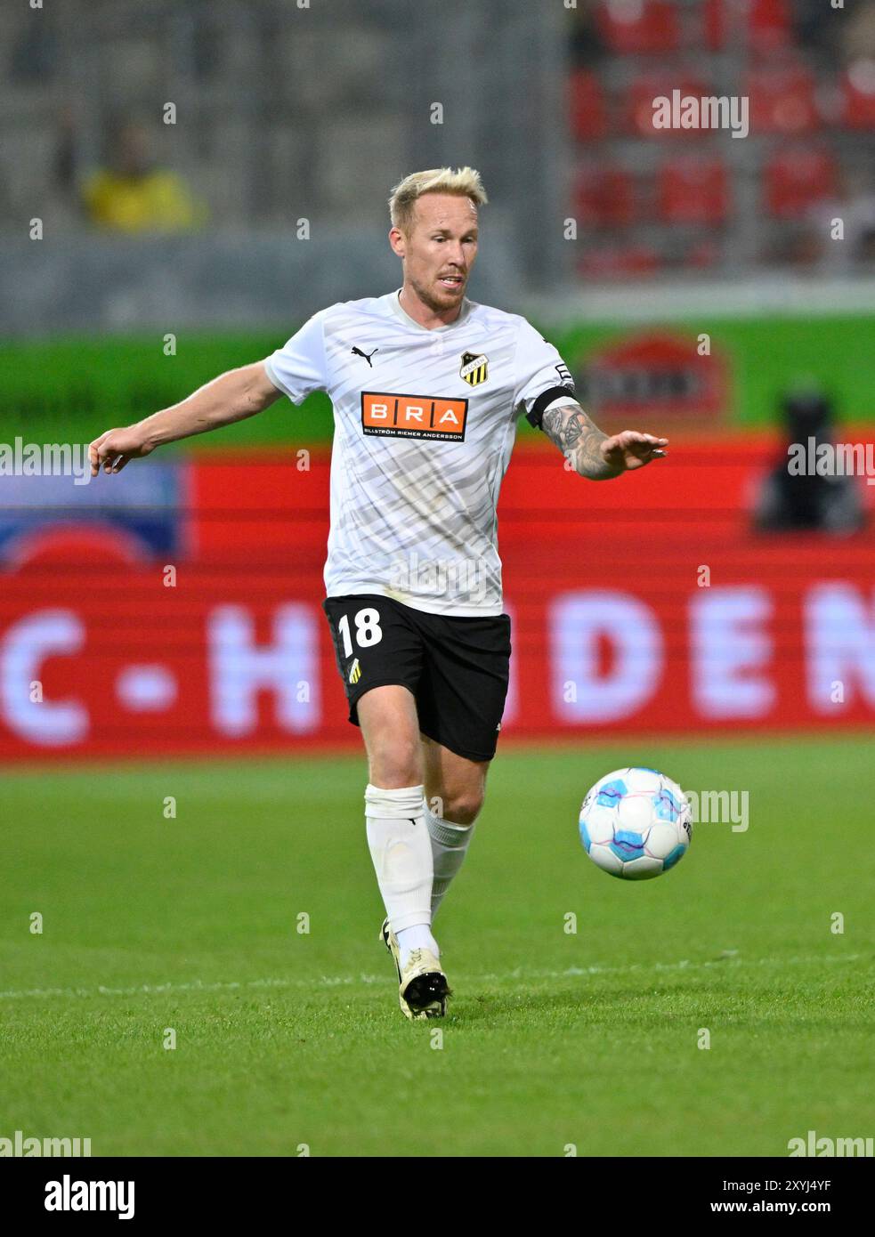 Mikkel Rygaard (18 ans) BK Haecken Aktion am Ball 1. FC HEIDENHEIM 1846 FCH VS BK HAECKEN 29.08.2024 CONFERENCE LEAGUE LES RÈGLEMENTS DE LA DFL INTERDISENT TOUTE UTILISATION DE PHOTOGRAPHIES COMME SÉQUENCES D'IMAGES ET/OU QUASI-VIDÉO Banque D'Images