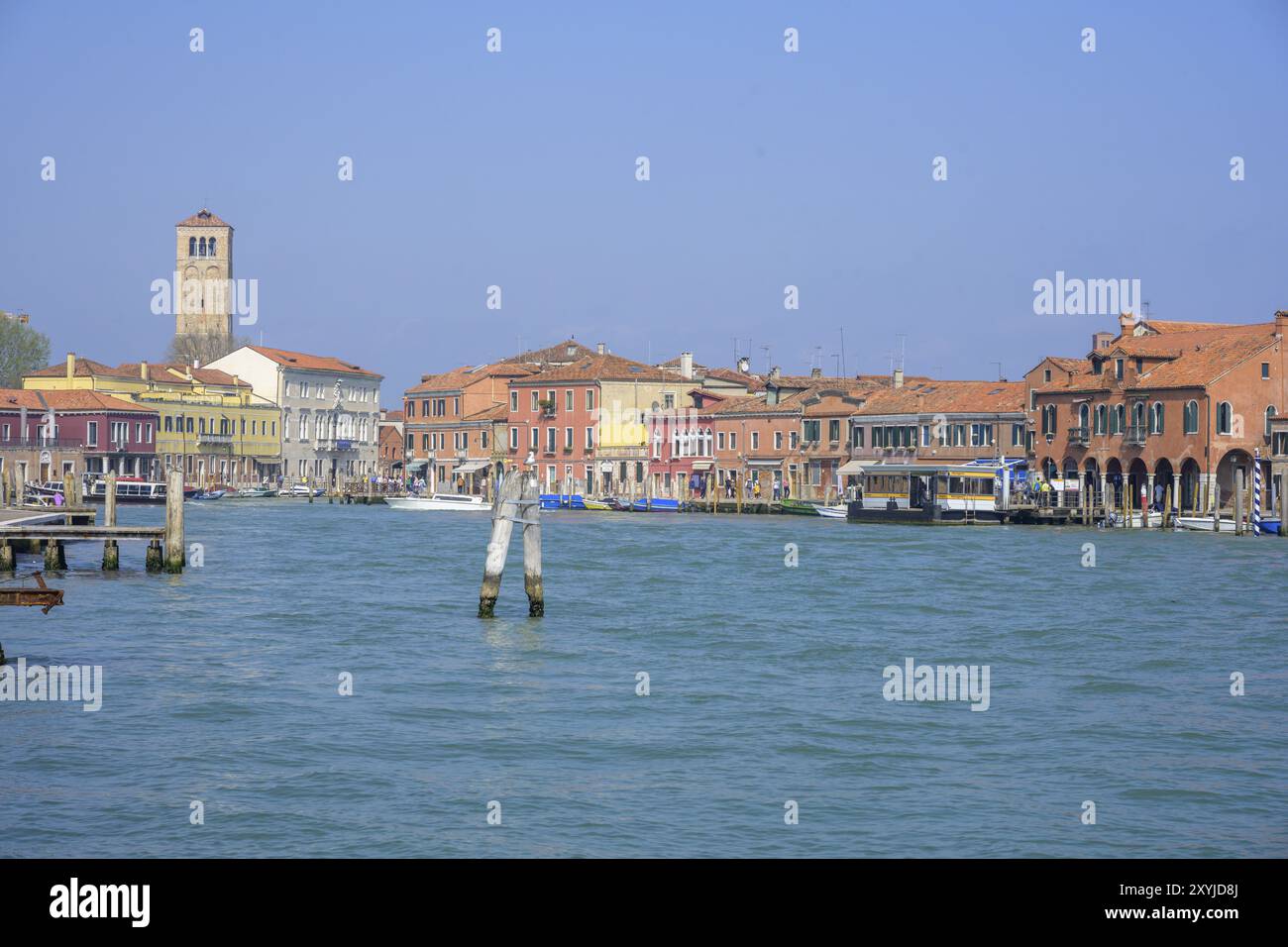 Grand canal de Murano, Murano, Venise, ville métropolitaine de Venise, Italie, Europe Banque D'Images