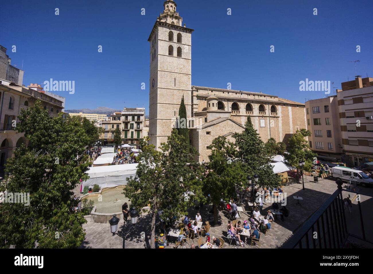 Iglesia de Santa Maria la Mayor, Inca, Majorque, Îles baléares, espagne Banque D'Images