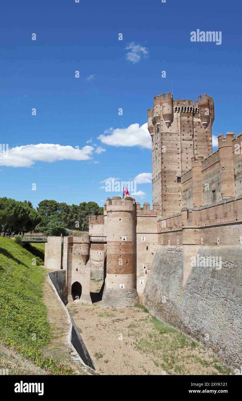 Castillo de la Mota, château médiéval et forteresse à Medina del Campo, province de Valladolid, Castille-et-Léon, Espagne, Europe Banque D'Images