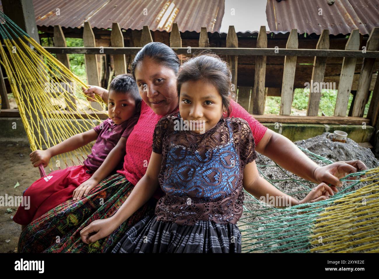 Lancetillo, la Parroquia, Franja transversal del Norte, departamento de Quiche, Guatemala, Amérique centrale Banque D'Images