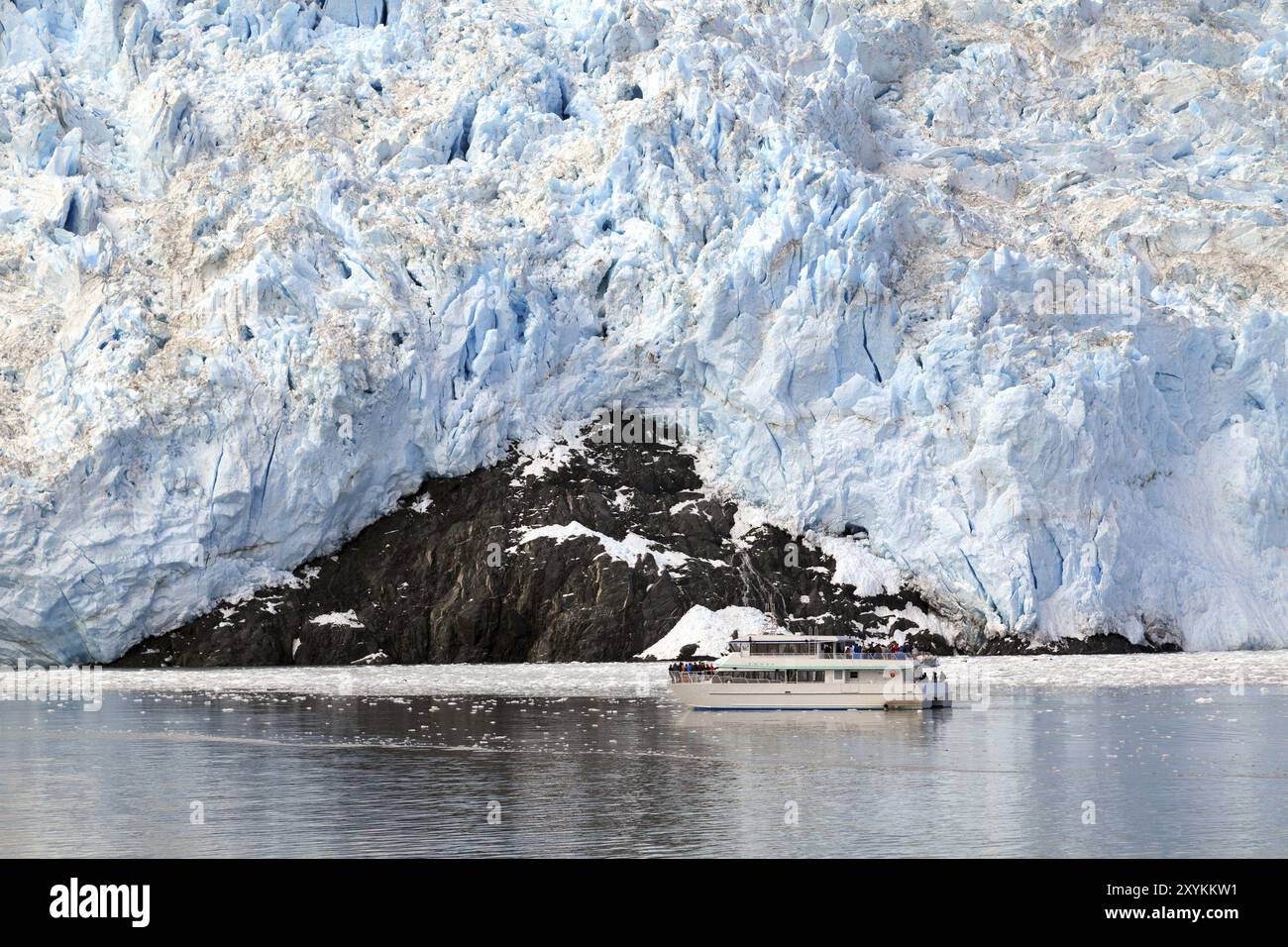 En Alaska Glacier Aialik Banque D'Images