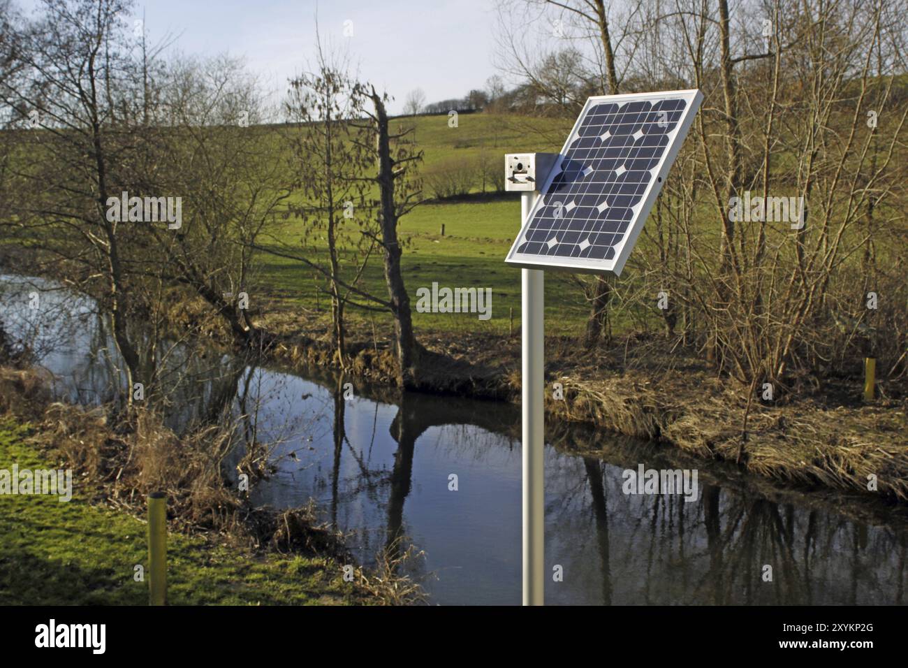 Capteur solaire sur la rive Banque D'Images