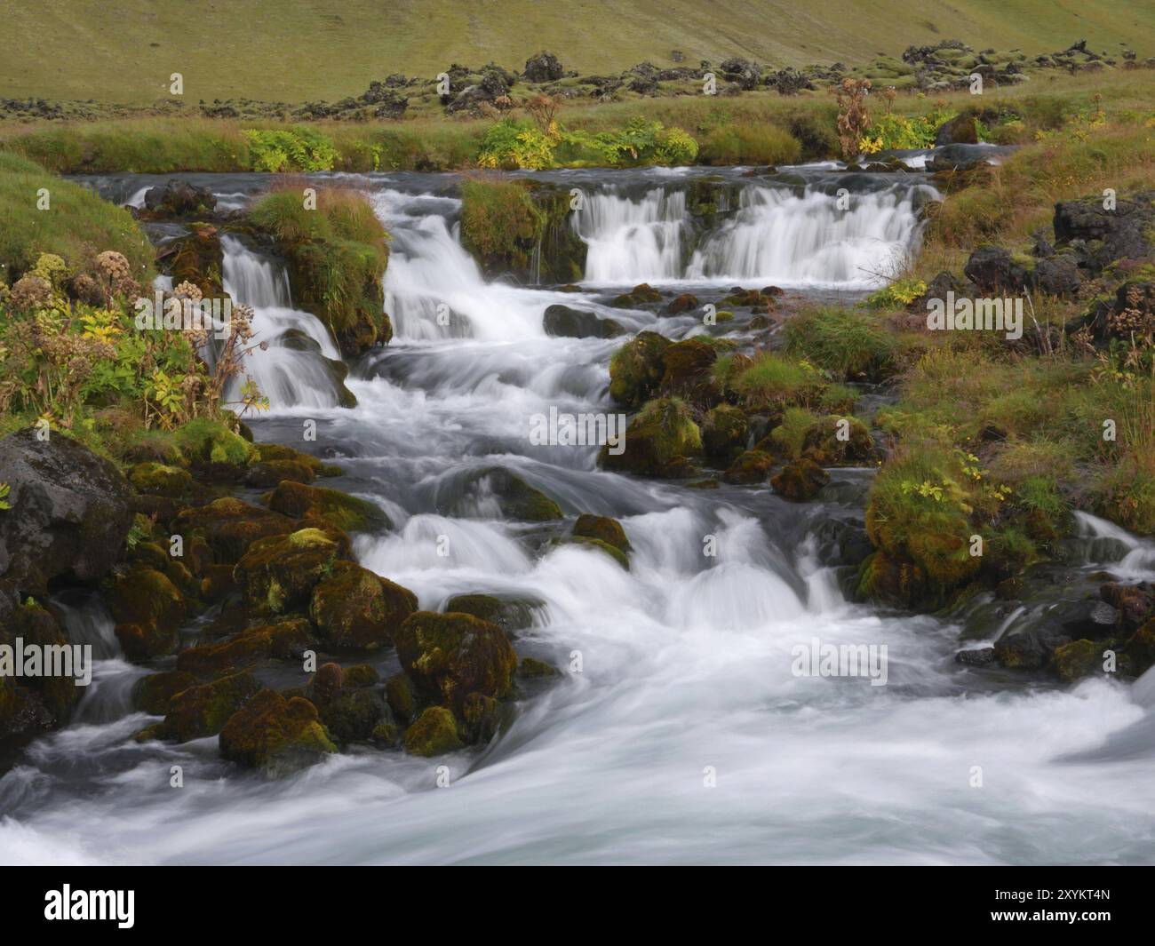 Cascade dans le sud de l'Islande Banque D'Images