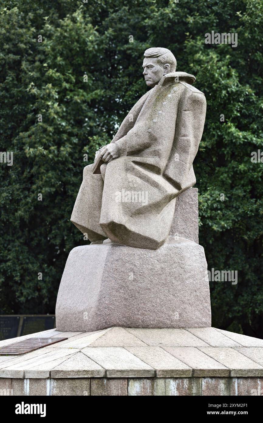 Monument au maréchal Alexander V. Vasilevsky. Kaliningrad, Russie, Europe Banque D'Images