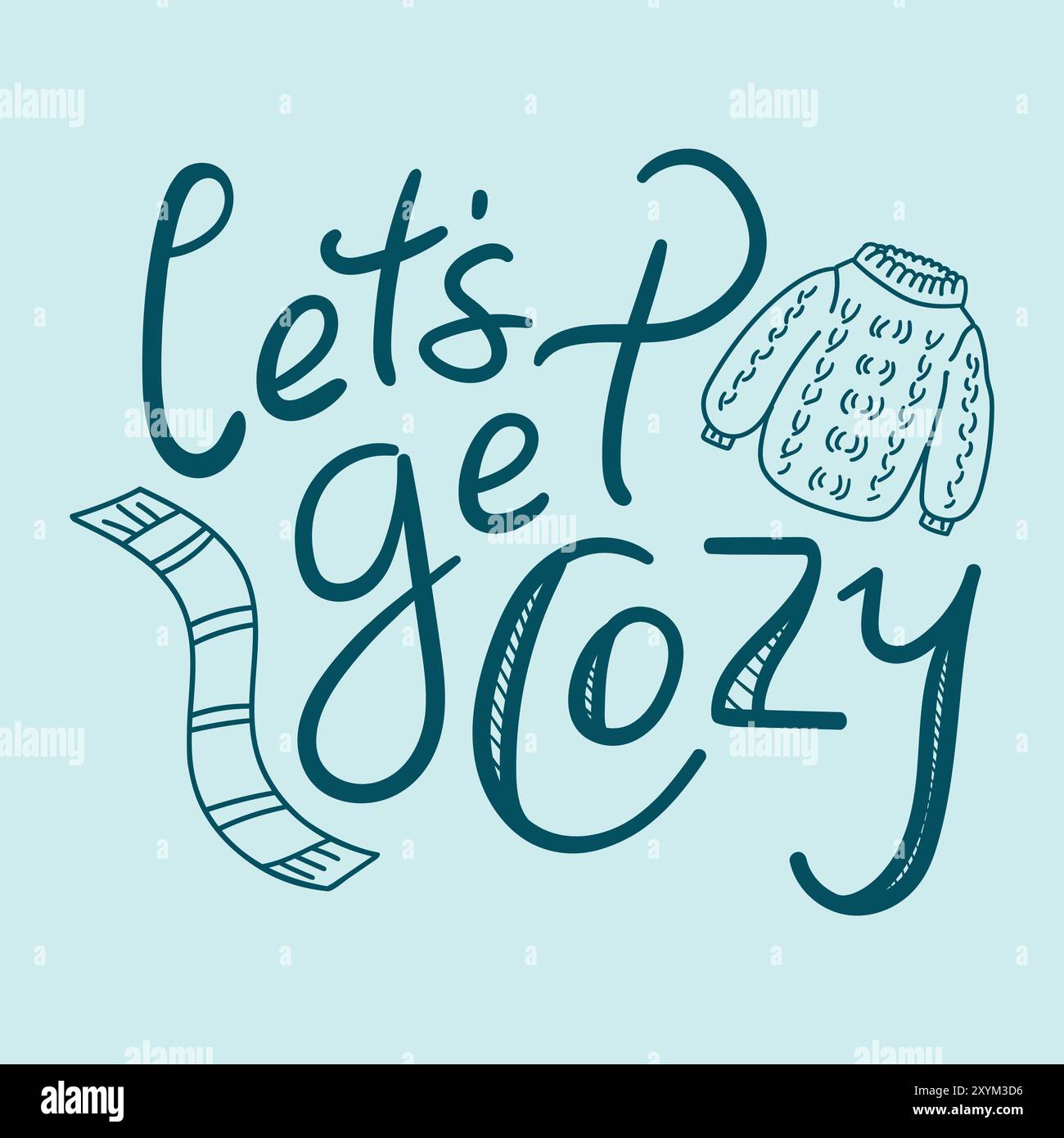 Laissez-vous séduire par l'arrière-plan de citation. Lettrage dessiné à la main. Illustration vectorielle Illustration de Vecteur