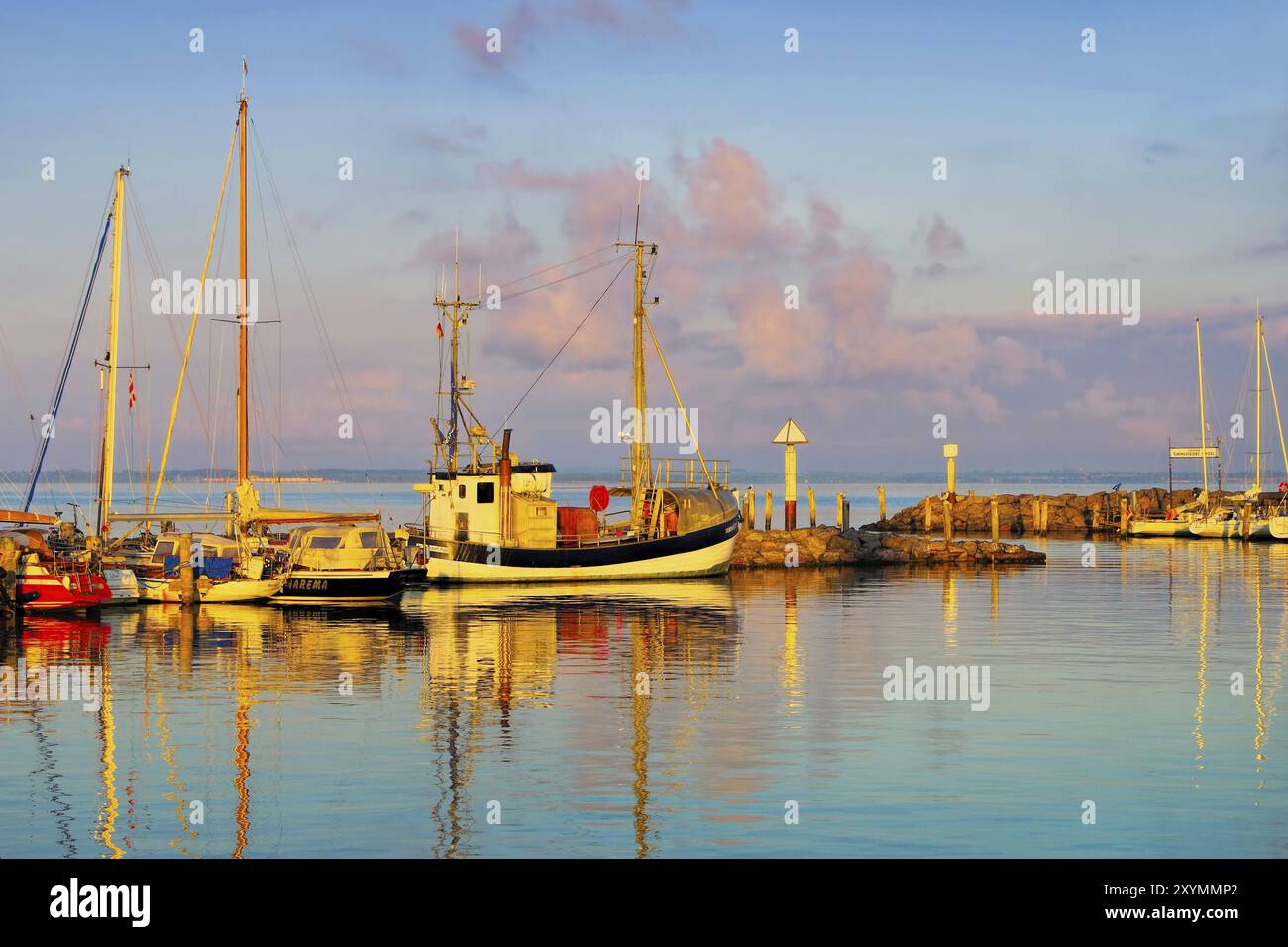 Timmendorf Hafen, le port de Timmendorf sur l'île de Poel dans le nord de l'Allemagne Banque D'Images