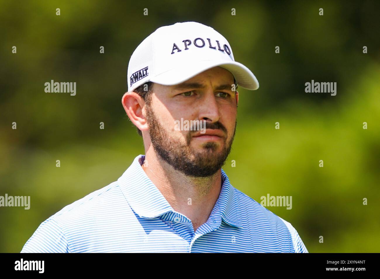 Atlanta, Géorgie, États-Unis. 29 août 2024. Patrick Cantlay (USA) sur le 2ème trou lors de la première manche du championnat 2024 TOUR à East Lake Golf Club. (Crédit image : © Debby Wong/ZUMA Press Wire) USAGE ÉDITORIAL SEULEMENT! Non destiné à UN USAGE commercial ! Banque D'Images