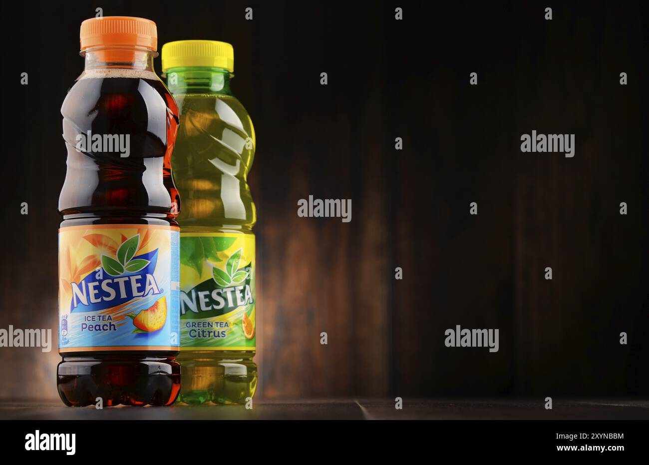 Nestea est une marque de thé glacé fabriquée par Coca-Cola et distribuée par Nestlé Banque D'Images