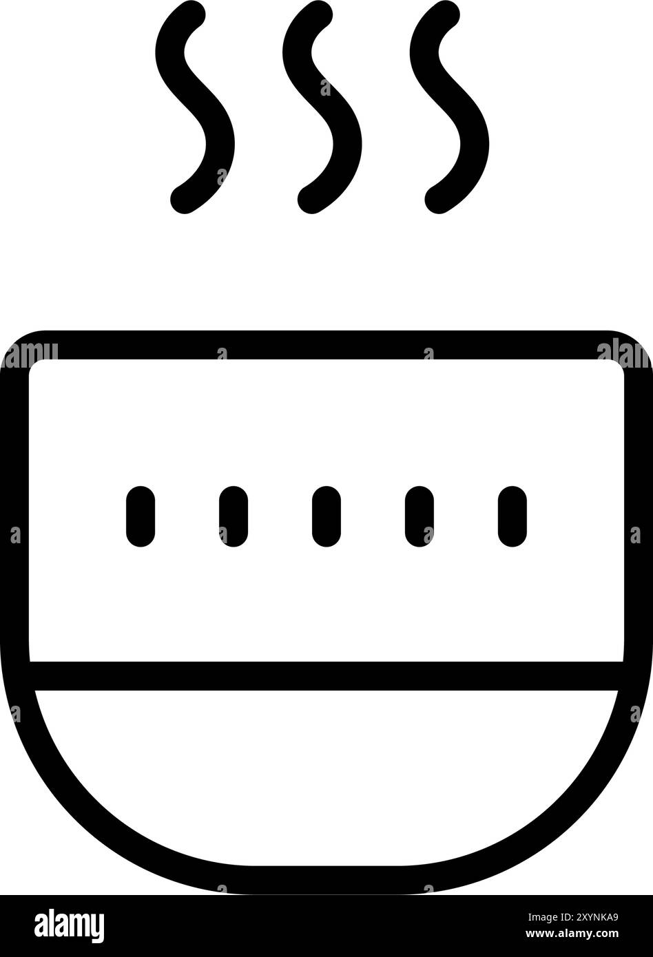 Icône de ligne de périphérique de l'humidificateur. Concept de purificateur d'air d'appareil électronique pictogramme de présentation. Illustration de la technologie de ventilation. Vecteur simple isolé Illustration de Vecteur
