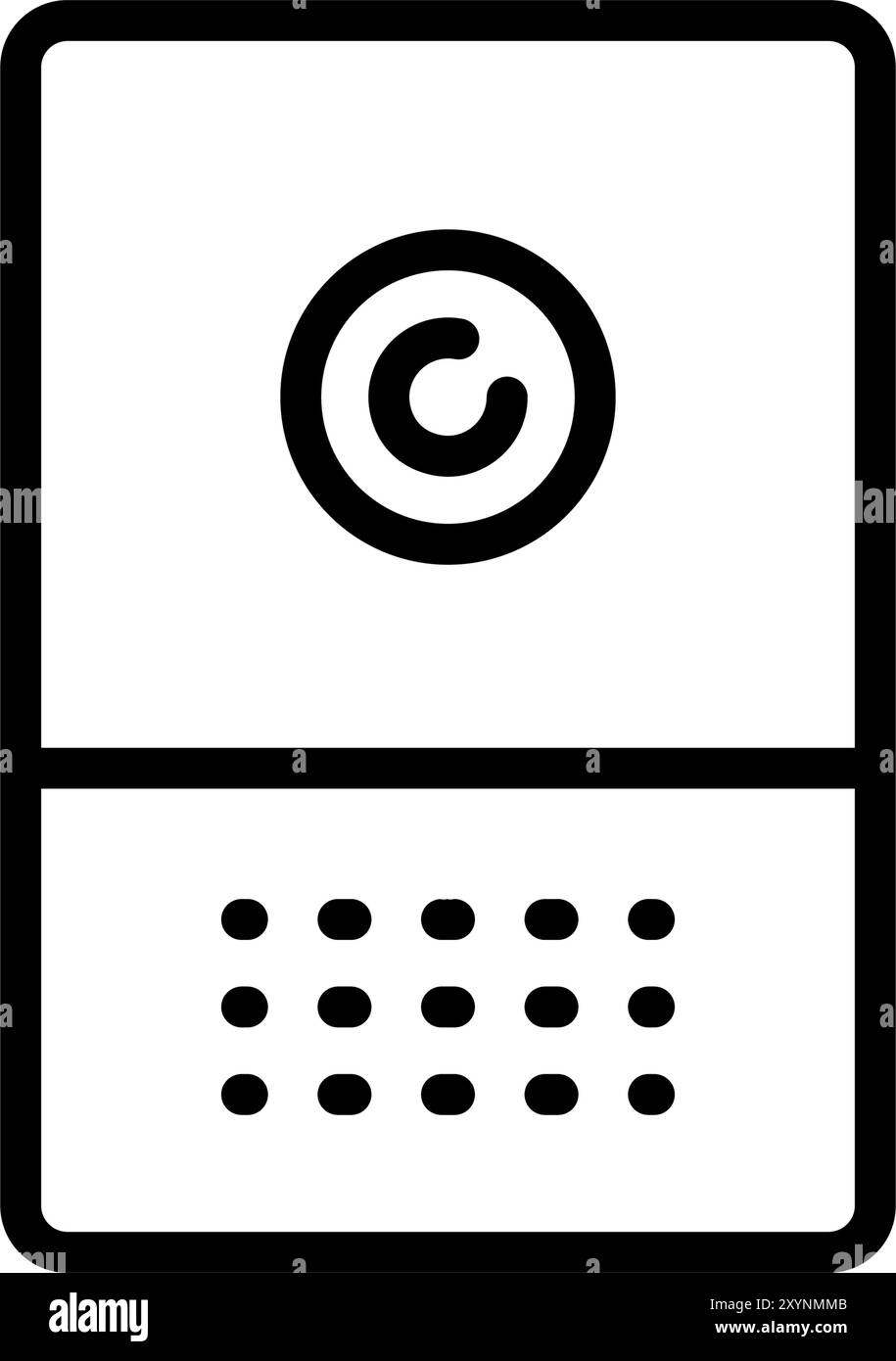 Icône de ligne de périphérique de l'humidificateur. Concept de purificateur d'air d'appareil électronique pictogramme de présentation. Illustration de la technologie de ventilation. Vecteur simple isolé Illustration de Vecteur