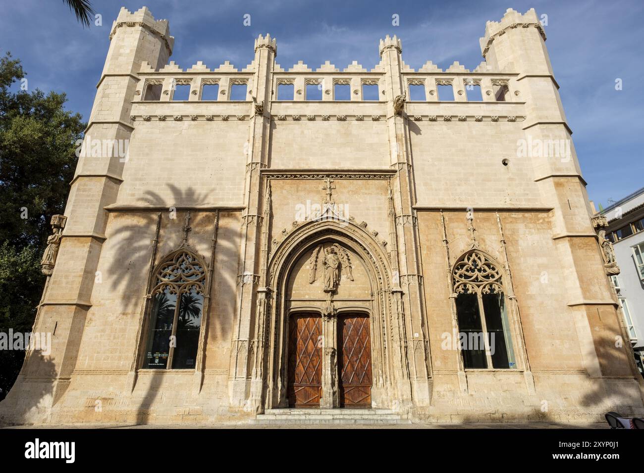 Lonja de Palma de Mallorca, sa Llotja, antigua sede del Colegio de Mercaderes, Monumento historico-artistico, construida por Guillem Sagrera entre 142 Banque D'Images