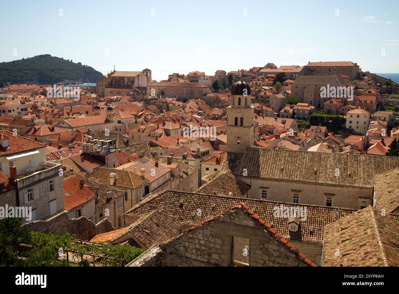 Vue de Dubrovnik, Croatie, Europe Banque D'Images