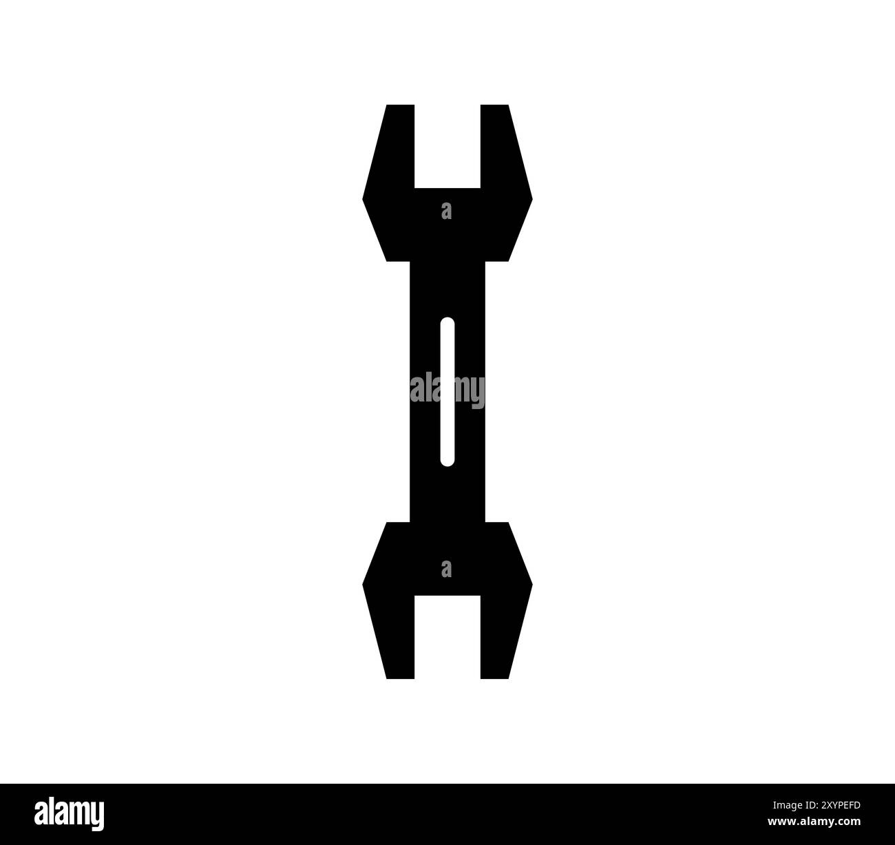 Icône de clé illustrée dans le vecteur sur fond blanc Banque D'Images