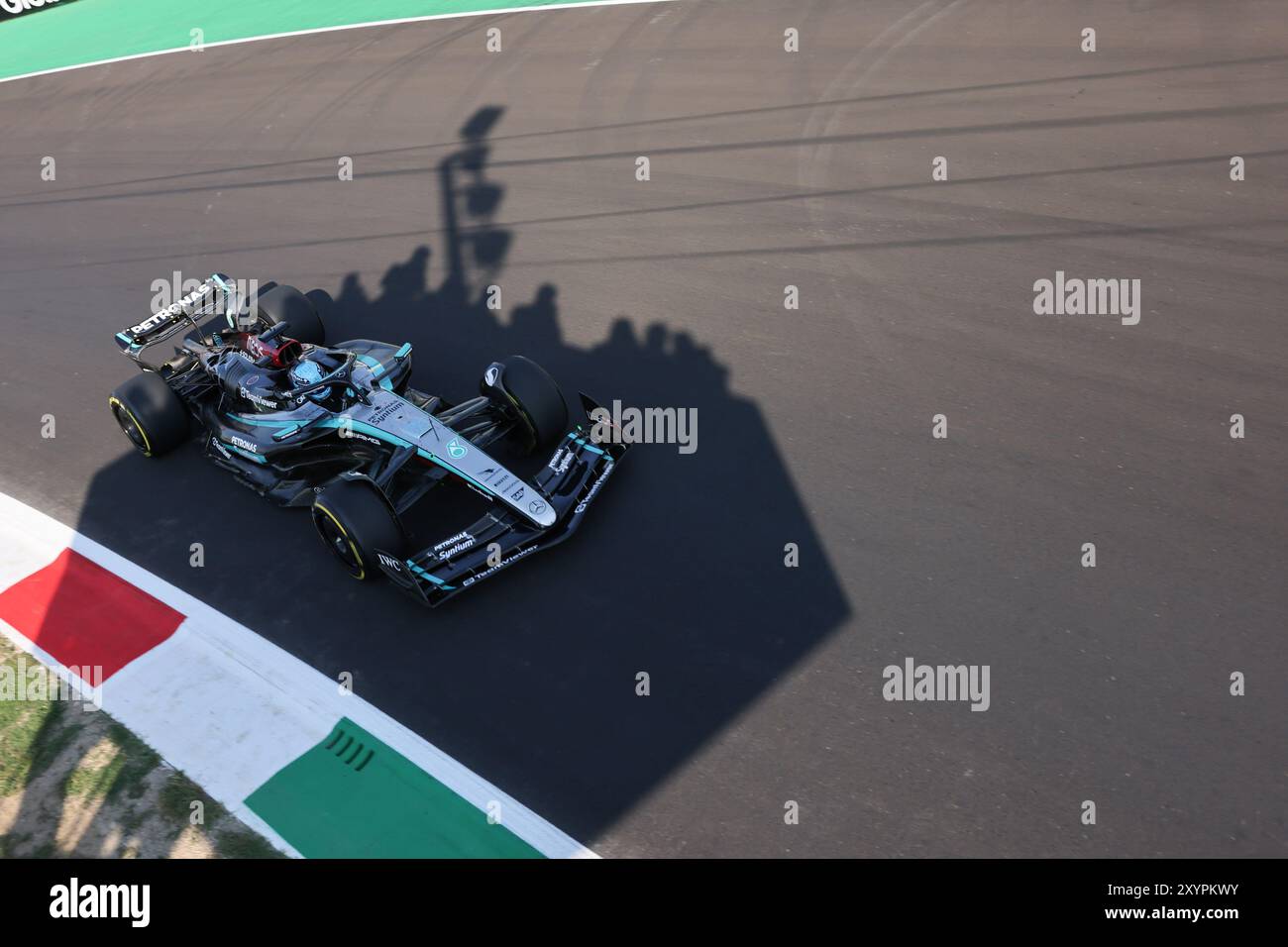 63 George Russell (Mercedes AMG Petronas Formula One Team, #63), ITA, formel 1 Weltmeisterschaft, Grand Prix d'Italie, Freies Training 2, 30.08.2024 Foto : Eibner-Pressefoto/Annika Graf Banque D'Images