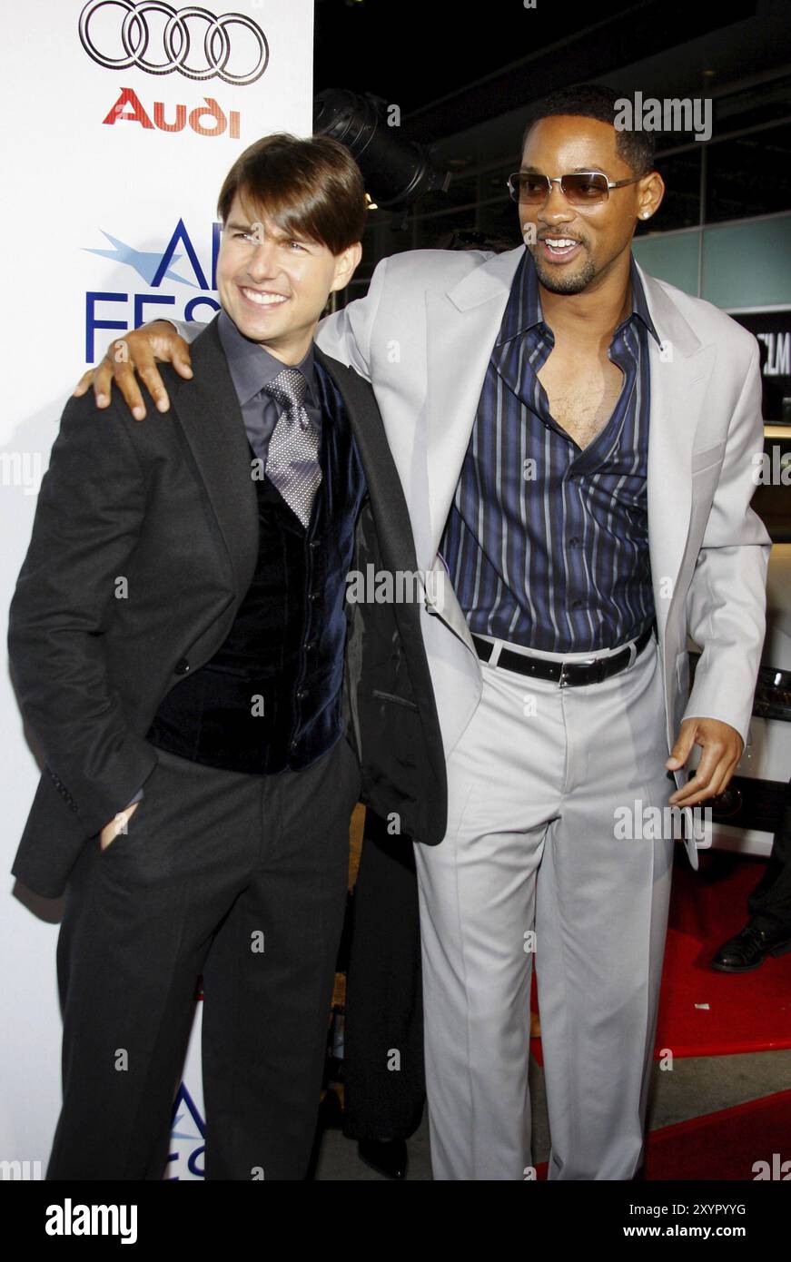 Tom Cruise et Will Smith au Gala de la soirée d'ouverture de l'AFI Fest première de Lions for Lambs au ArcLight Theater à Hollywood, Californie, United Banque D'Images