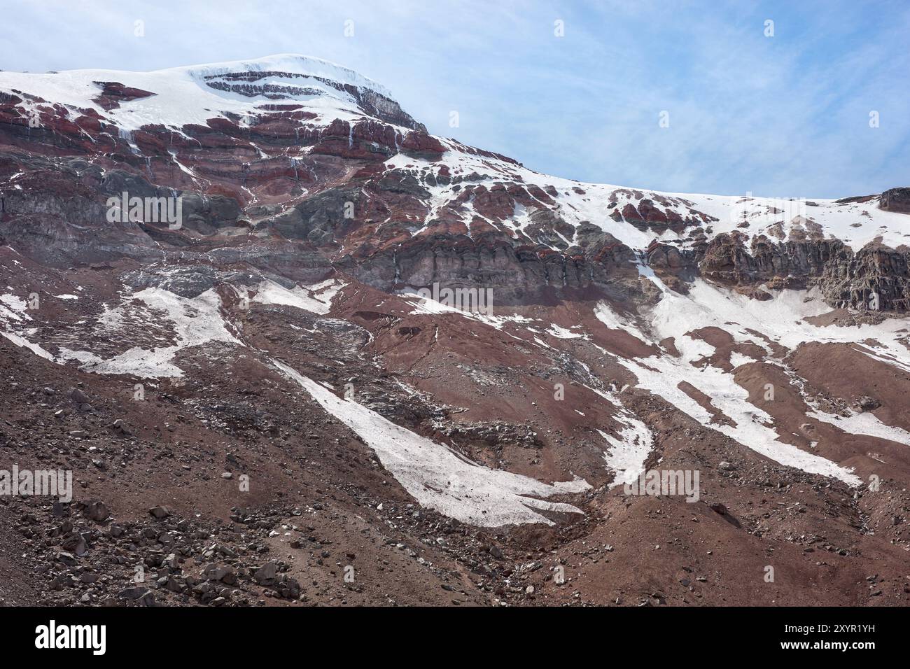 Photo du volcan Chimborazo, Équateur. Banque D'Images