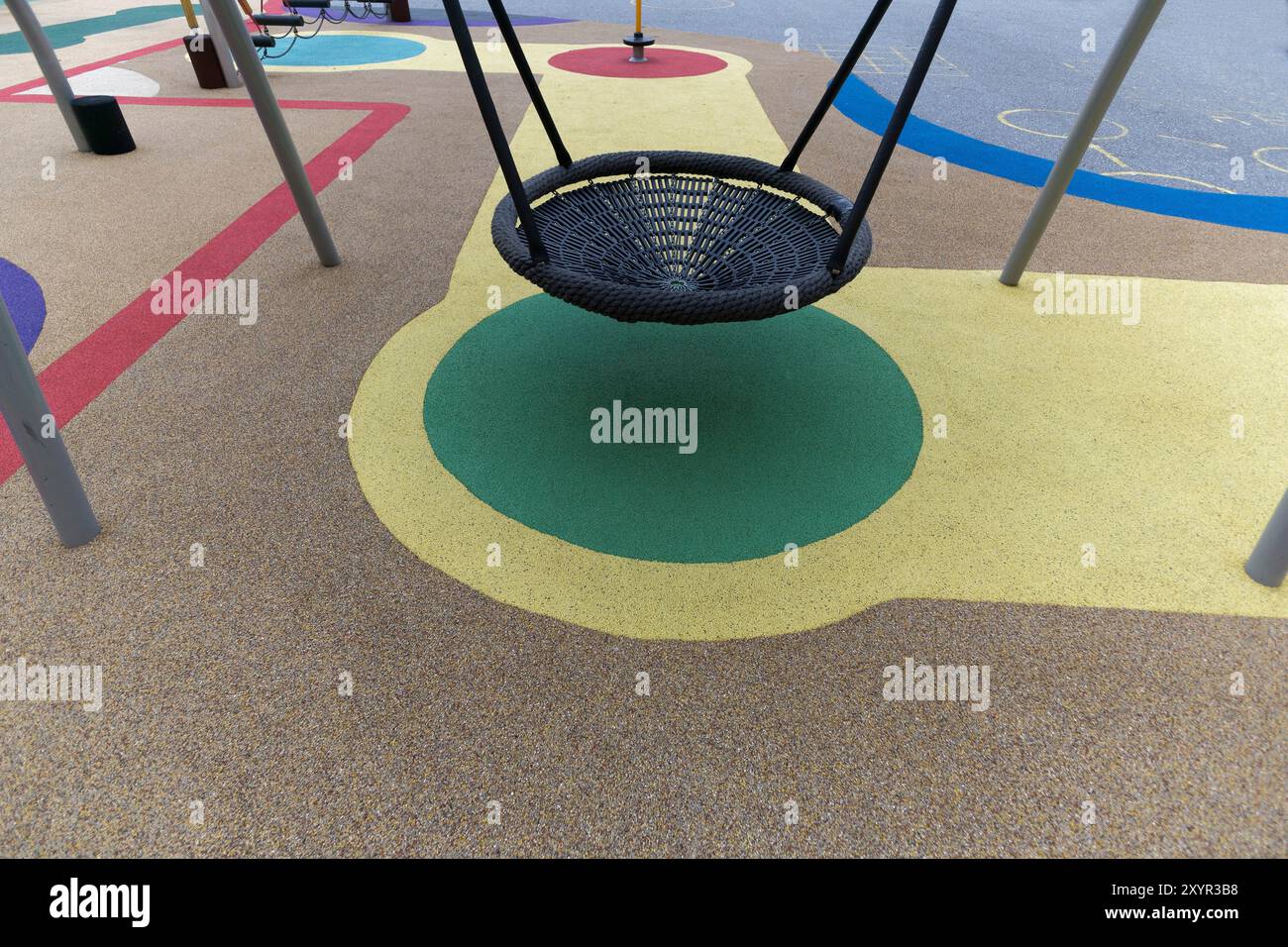 Aire de jeux moderne pour enfants Banque D'Images