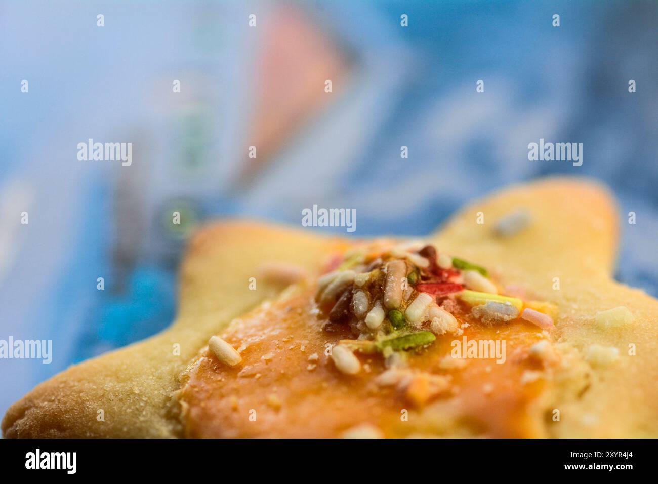 gros plan d'un biscuit de noël fait maison Banque D'Images