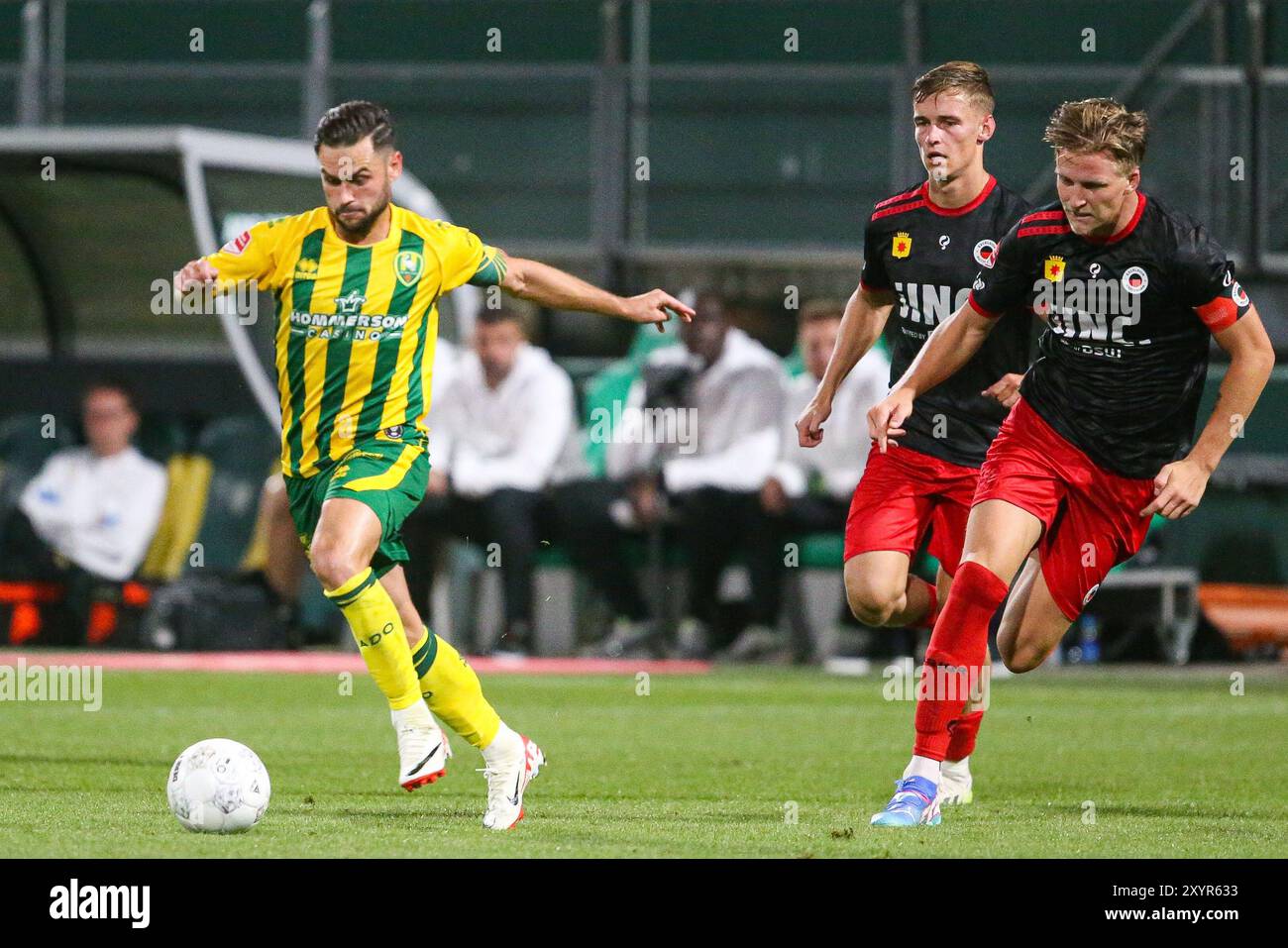 DEN HAAG, 31-8-2024, Bingoal Stadion, première division néerlandaise, saison 24/25, ADO Den Haag - Excelsior Rotterdam, Alex Schalk joueur ADO Den Haag crédit : Pro Shots/Alamy Live News Banque D'Images