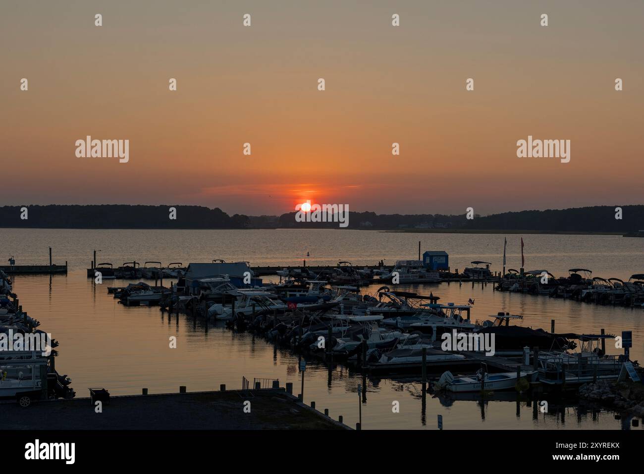 Vue sur la baie de Dewey Beach dans le Delaware Banque D'Images