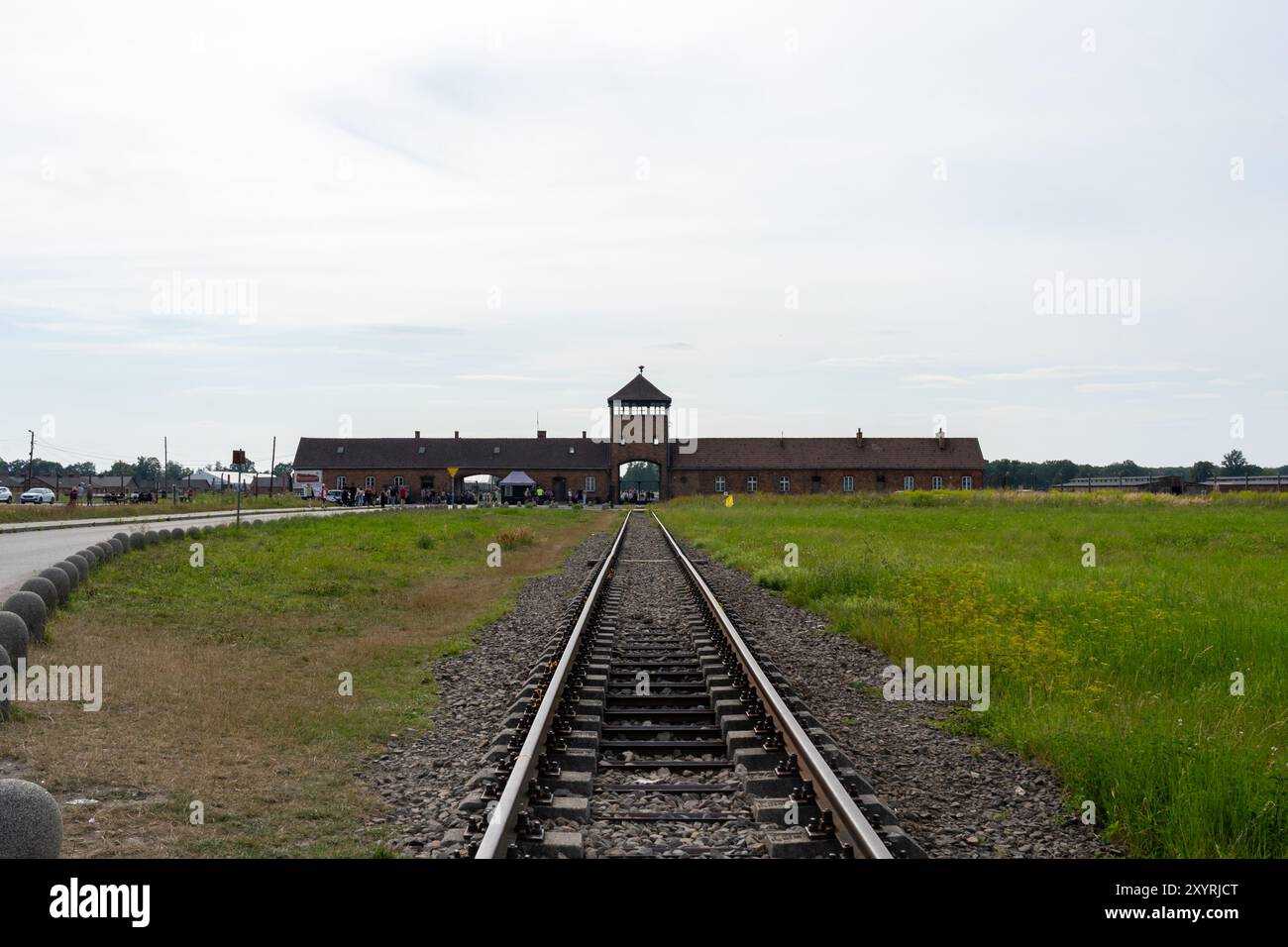 Camp de concentration d'Auschwitz à Oswiecim, Pologne Banque D'Images