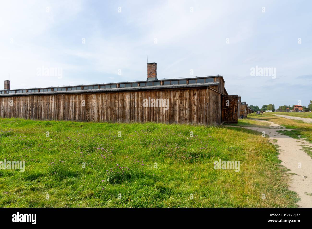 Camp de concentration d'Auschwitz à Oswiecim, Pologne Banque D'Images