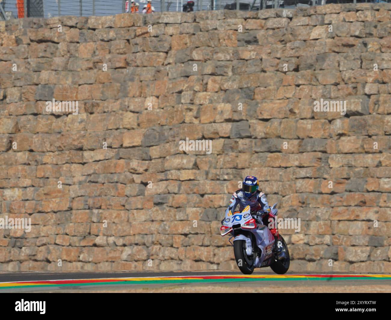 Alvcaniz, Espagne. 30 août 2024. 73 Alex Marquez (Spa-Gresini Racing Ducati) lors du Moto Grand Prix GoPro d'Aragon essais libres MotoGP vendredi, MotoGP d'Espagne au circuit Motorland à Alcaniz le 30 août 2024 à Alcaniz, Espagne. (Photo de Fabio Averna/Sipa USA) crédit : Sipa USA/Alamy Live News Banque D'Images