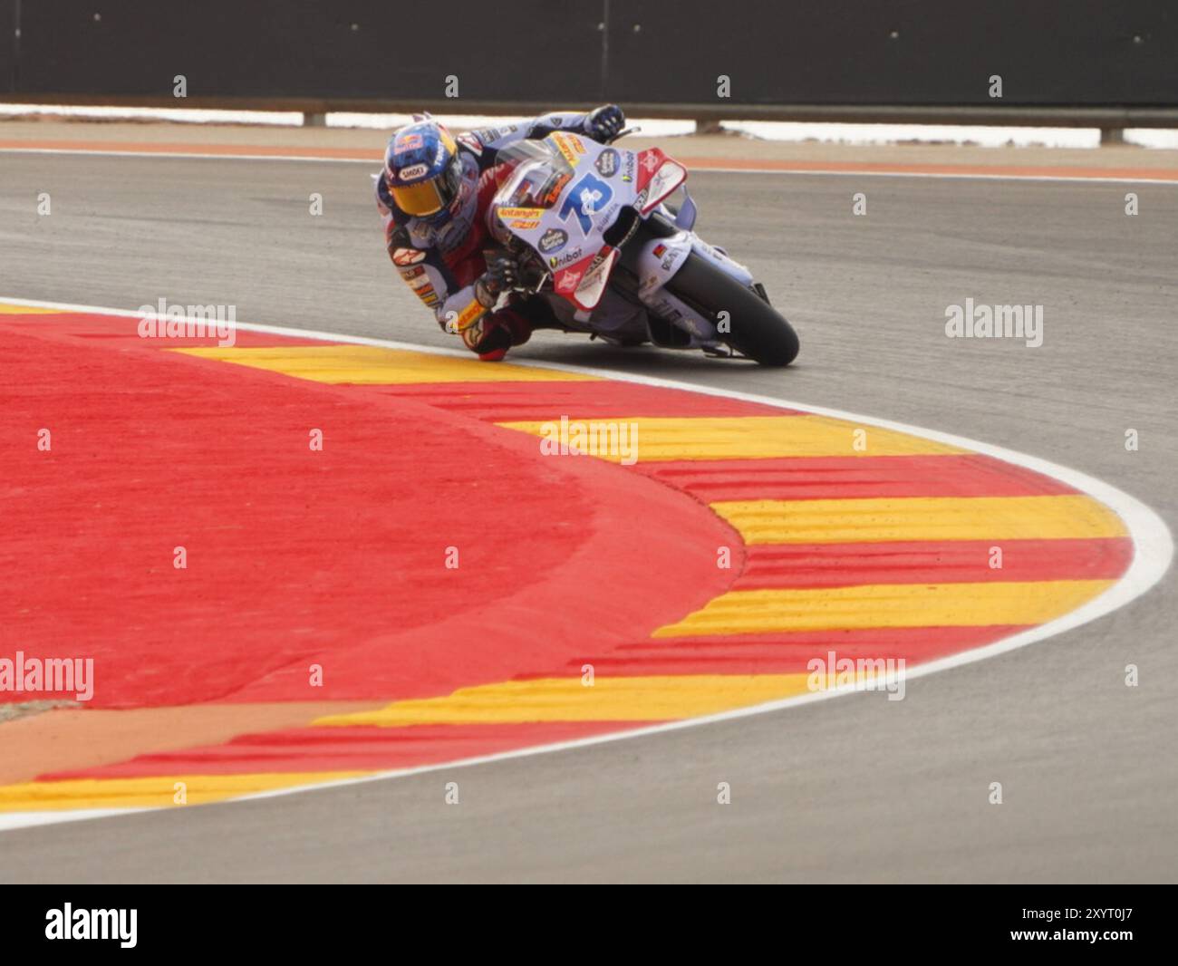 Alvcaniz, Espagne. 30 août 2024. 73 Alex Marquez (Spa-Gresini Racing Ducati) lors du Moto Grand Prix GoPro d'Aragon essais libres MotoGP vendredi, MotoGP d'Espagne au circuit Motorland à Alcaniz le 30 août 2024 à Alcaniz, Espagne. (Photo de Fabio Averna/Sipa USA) crédit : Sipa USA/Alamy Live News Banque D'Images