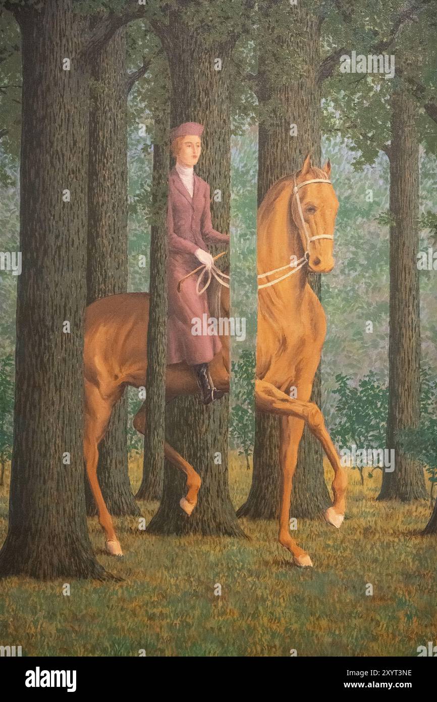 Peinture de René Magritte appelé la signature vierge peinte en 1965 Banque D'Images