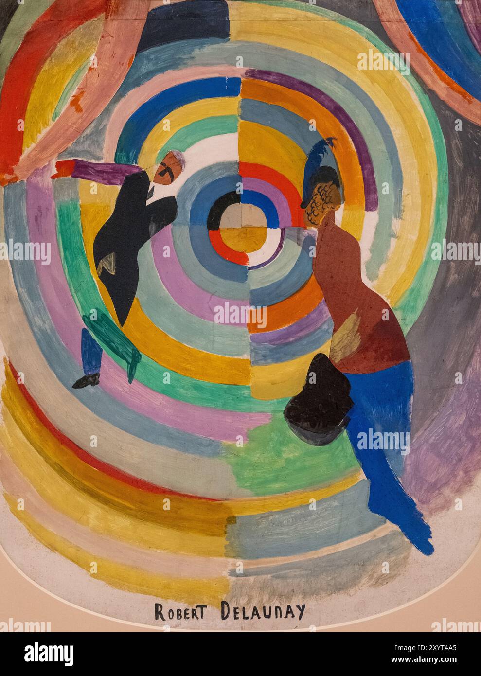 Tableau de Robert Delaunay intitulé Political Drama peint en 1914 Banque D'Images