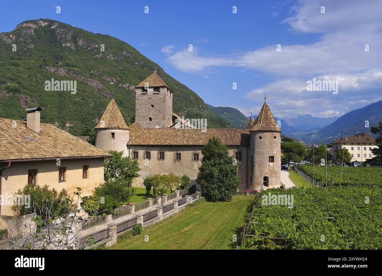 Bolzano dans le Tyrol du Sud Château de Maretsch, Bolzano dans le Haut-Adige, le Château de Maretsch Banque D'Images