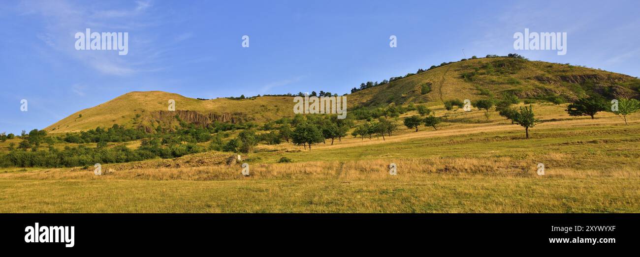 Paysage d'été dans les Highlands de Bohême centrale, République tchèque. Rana dans les hauts plateaux de Bohême centrale tchèque Banque D'Images