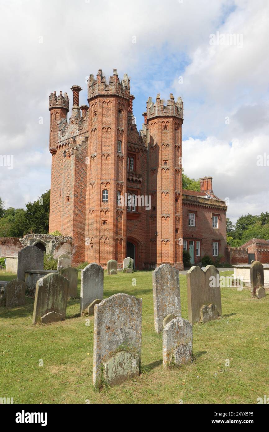Deanery Tower (à côté de l'église de Marie), Hadleigh, Suffolk, Royaume-Uni Banque D'Images