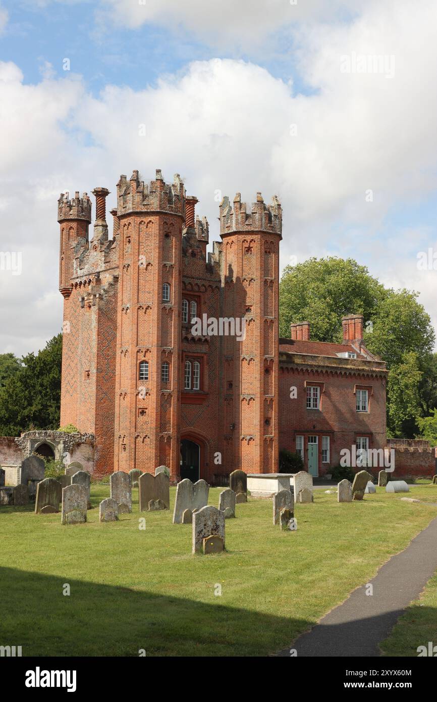Deanery Tower (à côté de l'église de Marie), Hadleigh, Suffolk, Royaume-Uni Banque D'Images