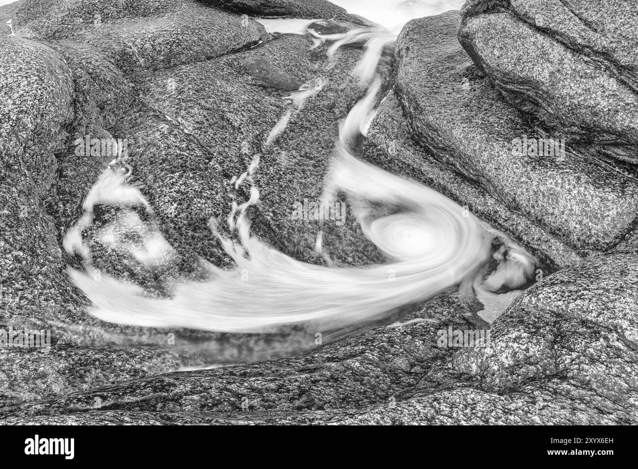 Lac de marée, Vestvagoey, Nordland, Lofoten, Norvège, mars 2015, Europe Banque D'Images