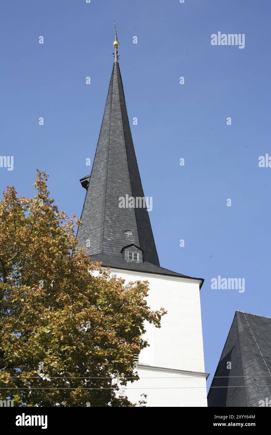 Le nom officiel de cette église de Weimar est Stadtkirche St Pierre et Paul Banque D'Images