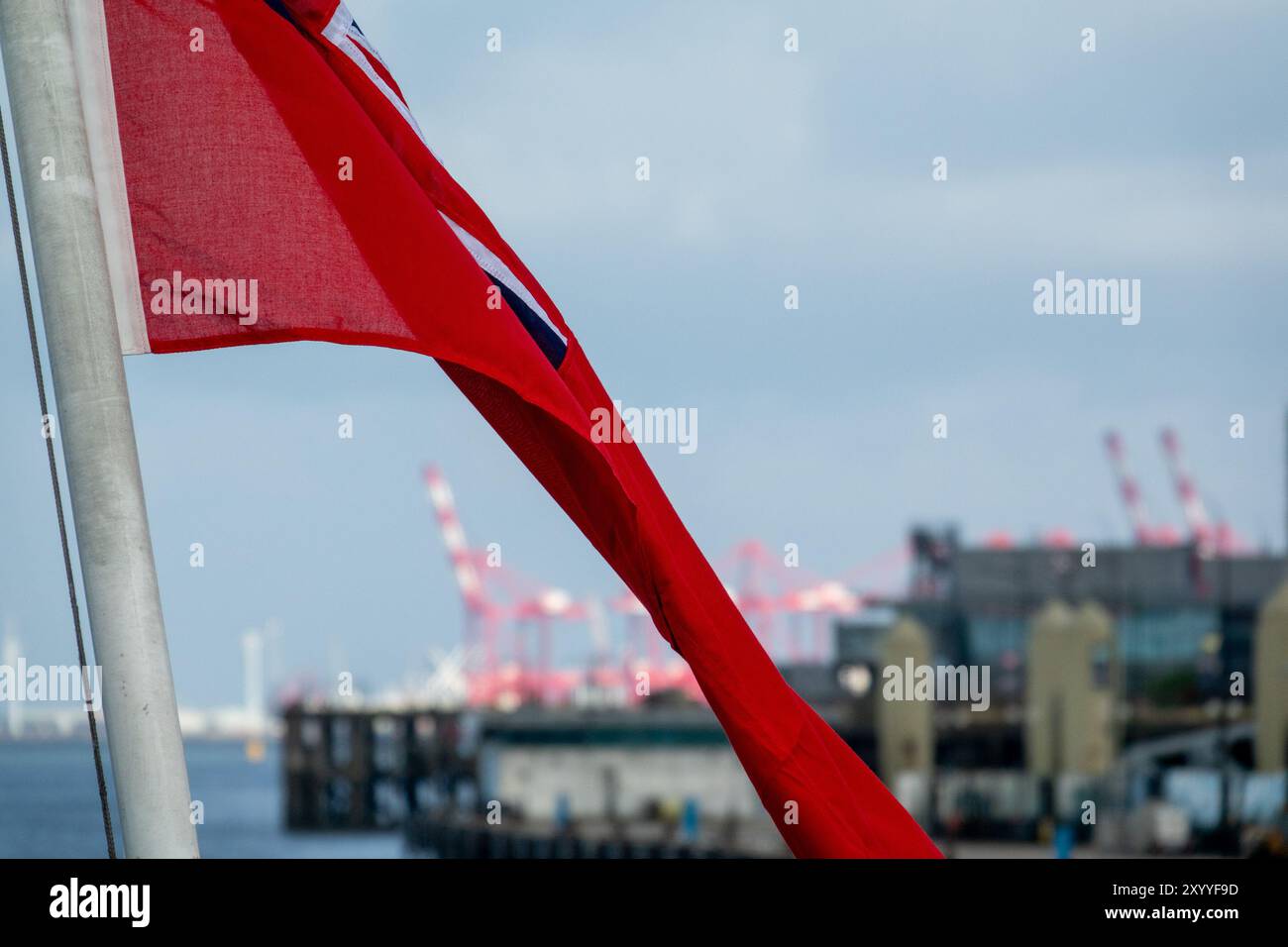 Red Ensign River Mersey Banque D'Images