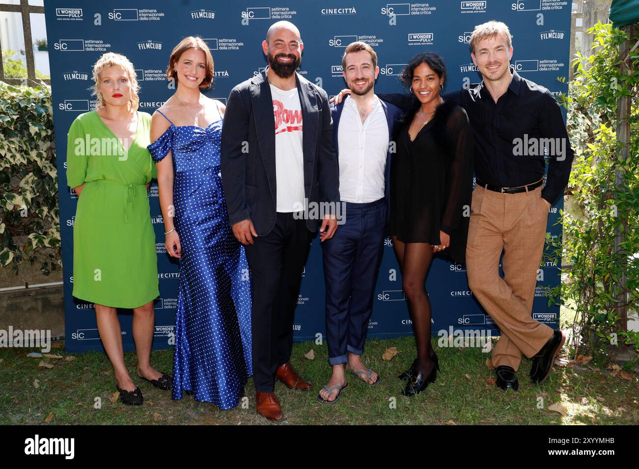 Julia Franz Richter, Theresa Frostad Eggesbo, Anton Noori, Bernhard Wenger, Salka Weber und Albrecht Schuch beim Photocall zum Kinofilm 'Peacock' auf der Biennale di Venezia 2024 / 81. Internationale Filmfestspiele von Venedig in einer Privatresidenz. Venedig, 31.08.2024 Banque D'Images