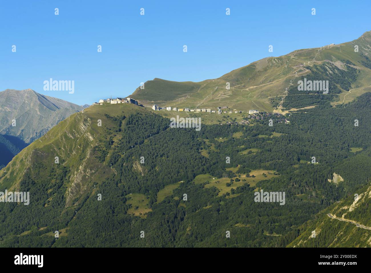 Station de ski de Saint Lary Soulan, France, Europe Banque D'Images