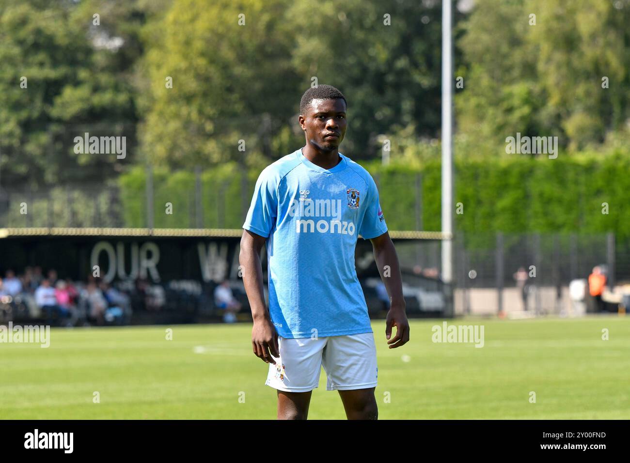 Landore, Swansea, pays de Galles. 31 août 2024. Succès Nidjebu de Coventry City lors du match de la Ligue de développement professionnel des moins de 18 ans entre Swansea City et Coventry City au JOMA High performance Centre à Landore, Swansea, pays de Galles, Royaume-Uni le 31 août 2024. Crédit : Duncan Thomas/Majestic Media/Alamy Live News. Banque D'Images