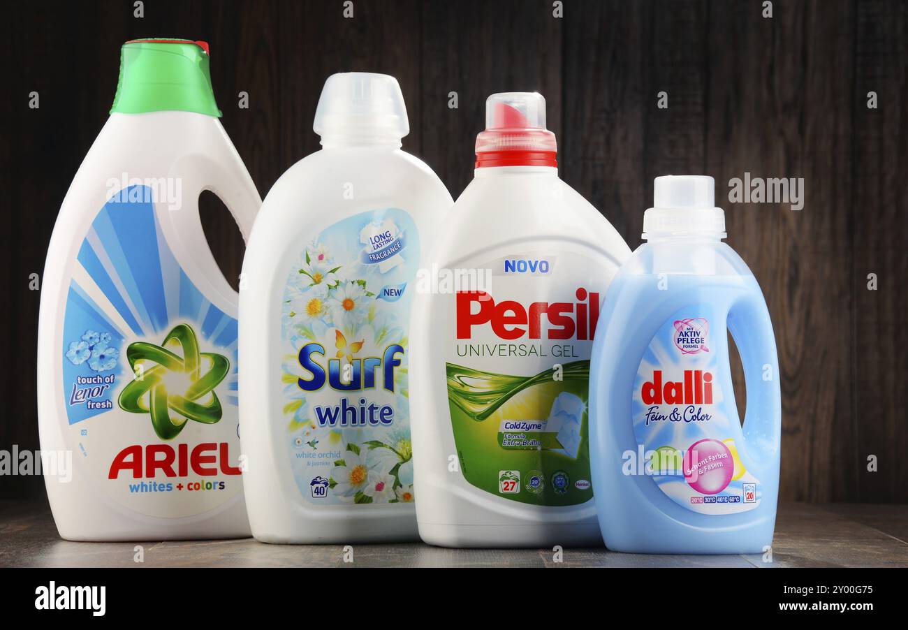 Bien que l'industrie mondiale du savon et des détergents compte environ 700 entreprises, elle reste très concentrée, les 50 premières entreprises détenant près de 90 pe Banque D'Images