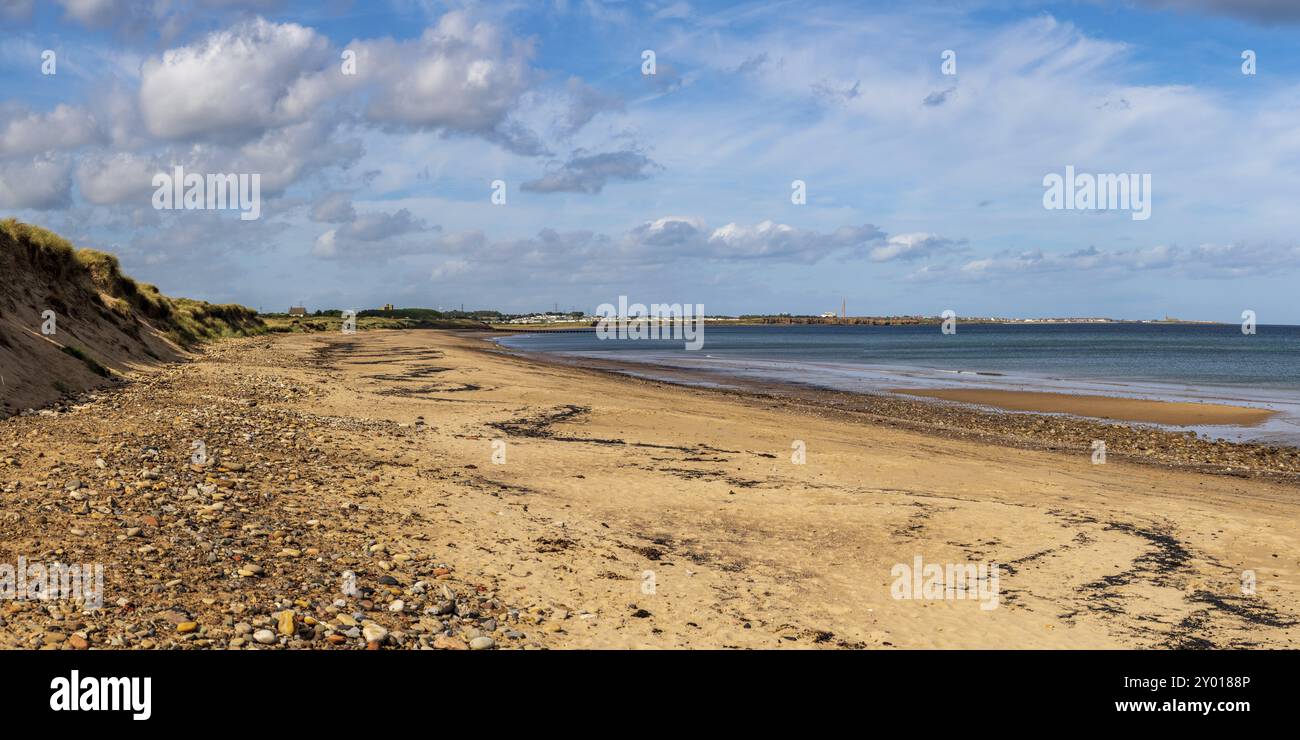 Plage du Nord en Cambois près de Blyth, Northumberland, England, UK Banque D'Images