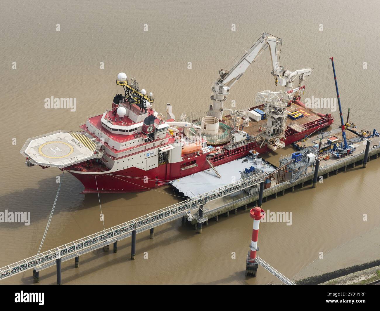 Porte-câbles Boa Sub C. Boa Sub C. navire de type C. Banque D'Images